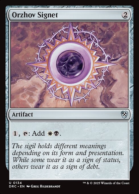 Orzhov Signet 134 U Normal DRC MTG NM