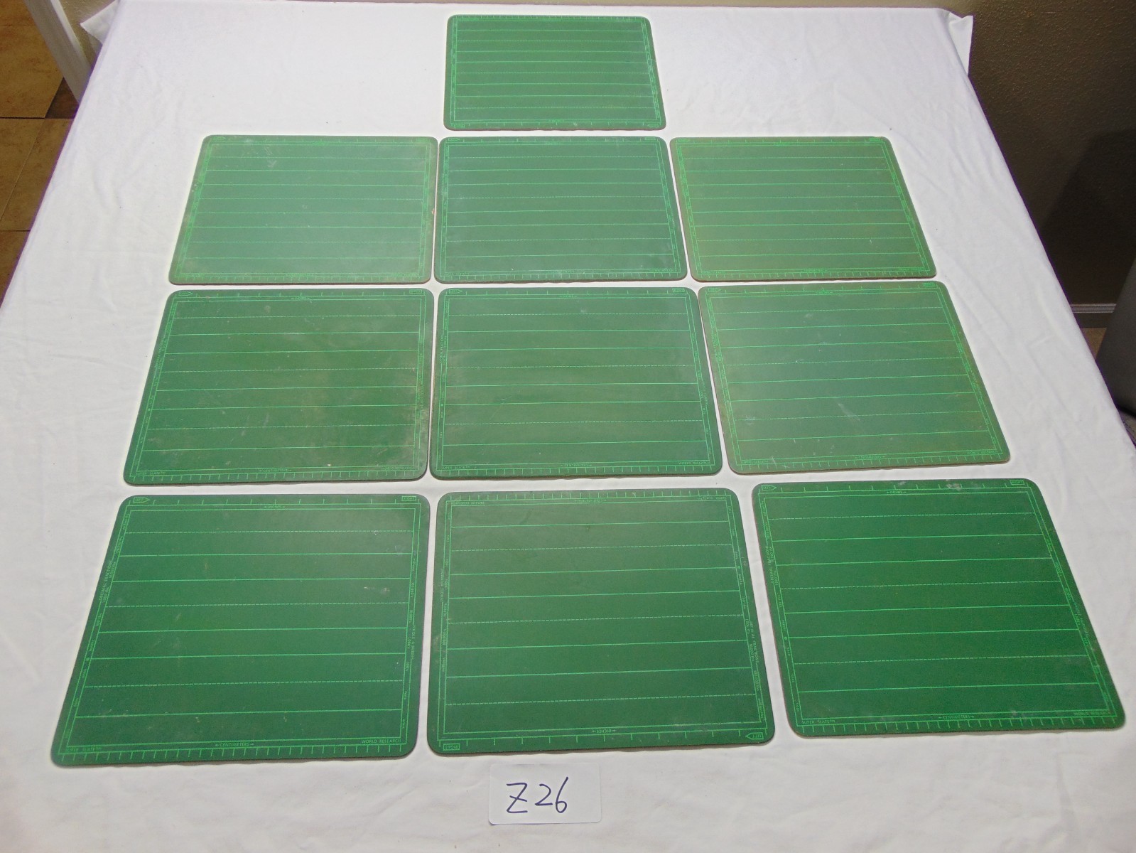 Lot (10 Pack)  Vintage Super Slate World Research Student Chalk Board School