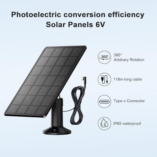 Solar Panel for Automatic Chicken Coop Door – 360° Rotating Max 500mA High