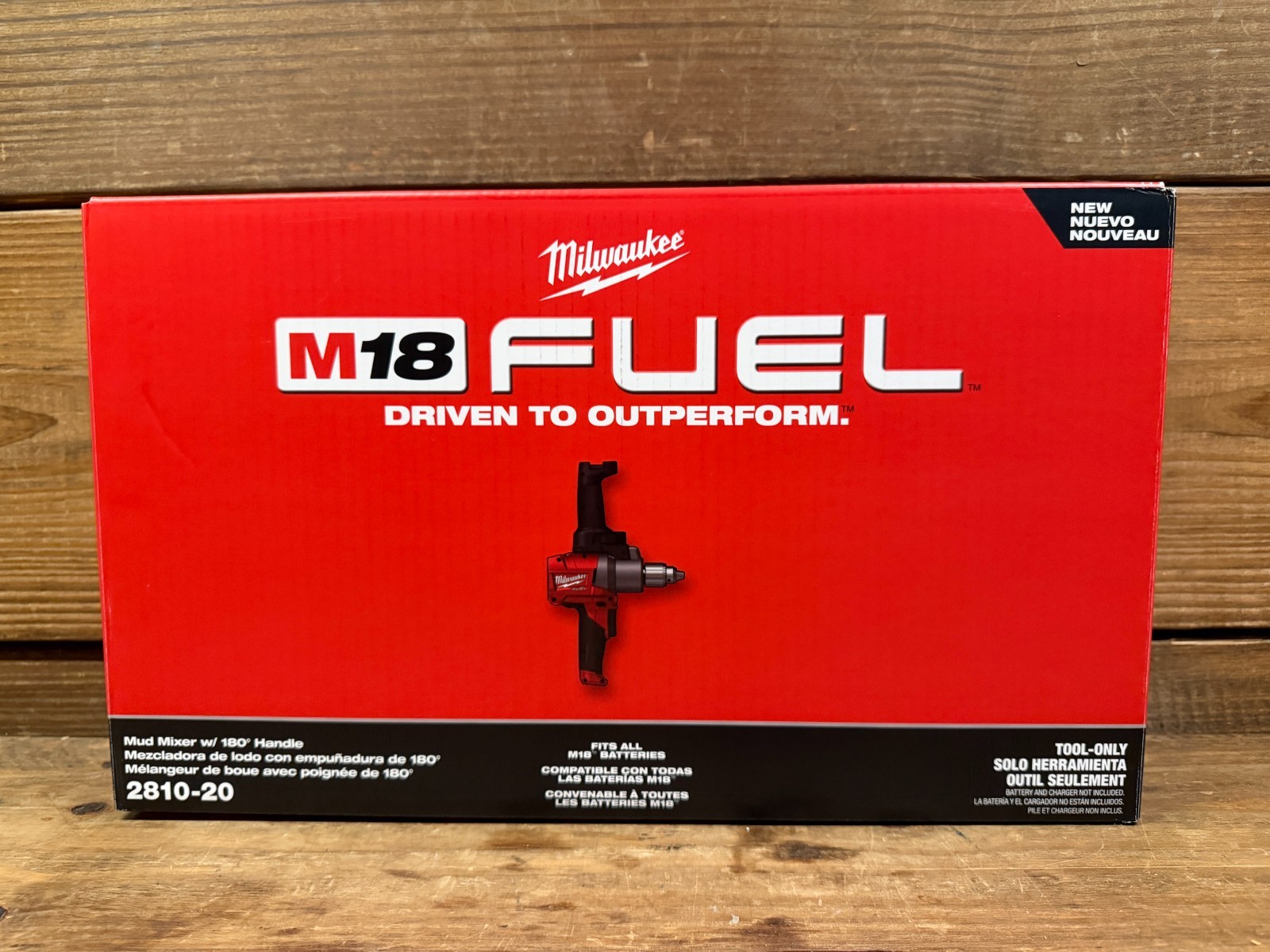 Milwaukee M18 FUEL 18V 1/2" Mud Mixer 180 Degree Handle 2810-20 TOOL ONLY (Qty)