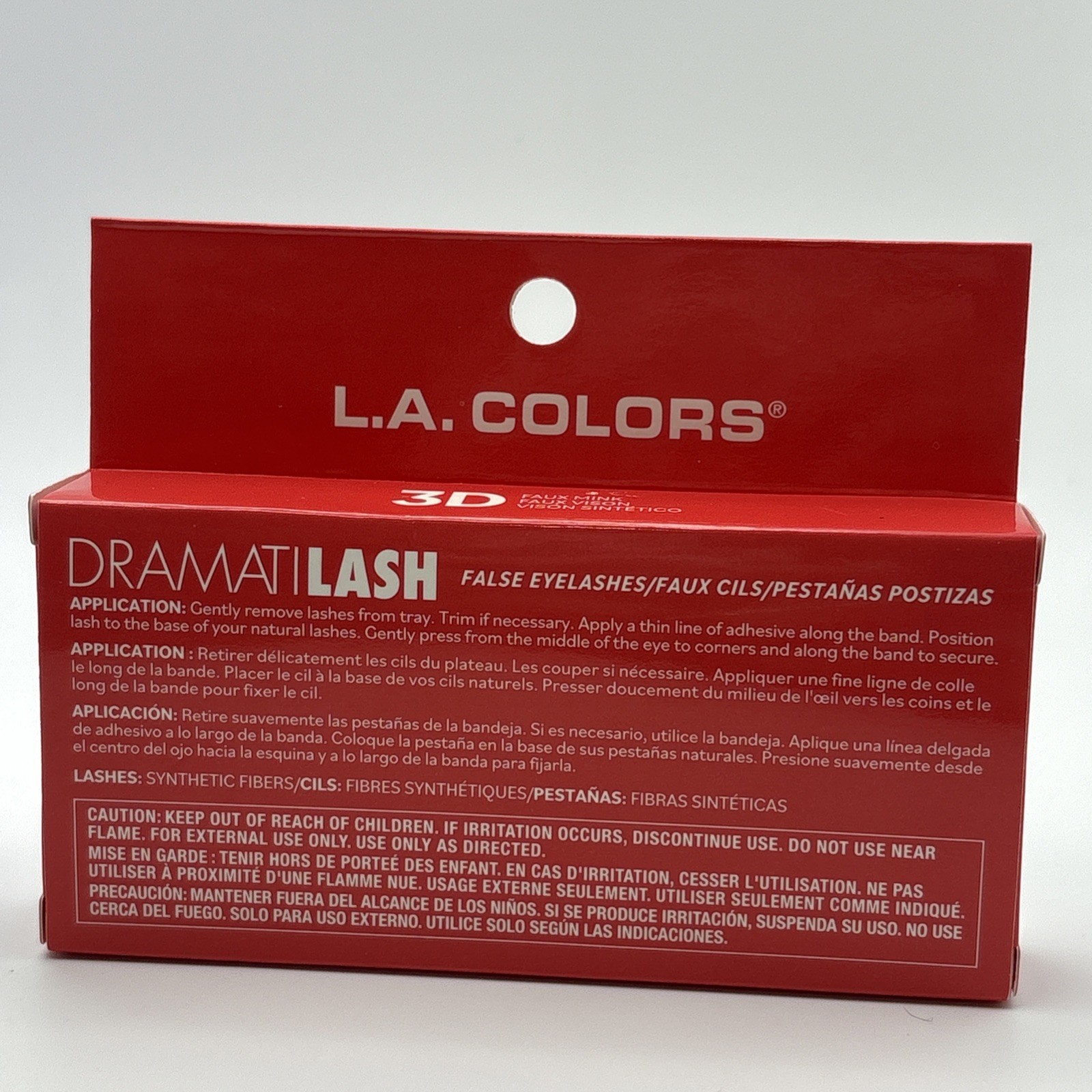 L.A. Colors DRAMITI LASH, Wispy 3D, False Eyelashes, 2 pack Reusable Lashes