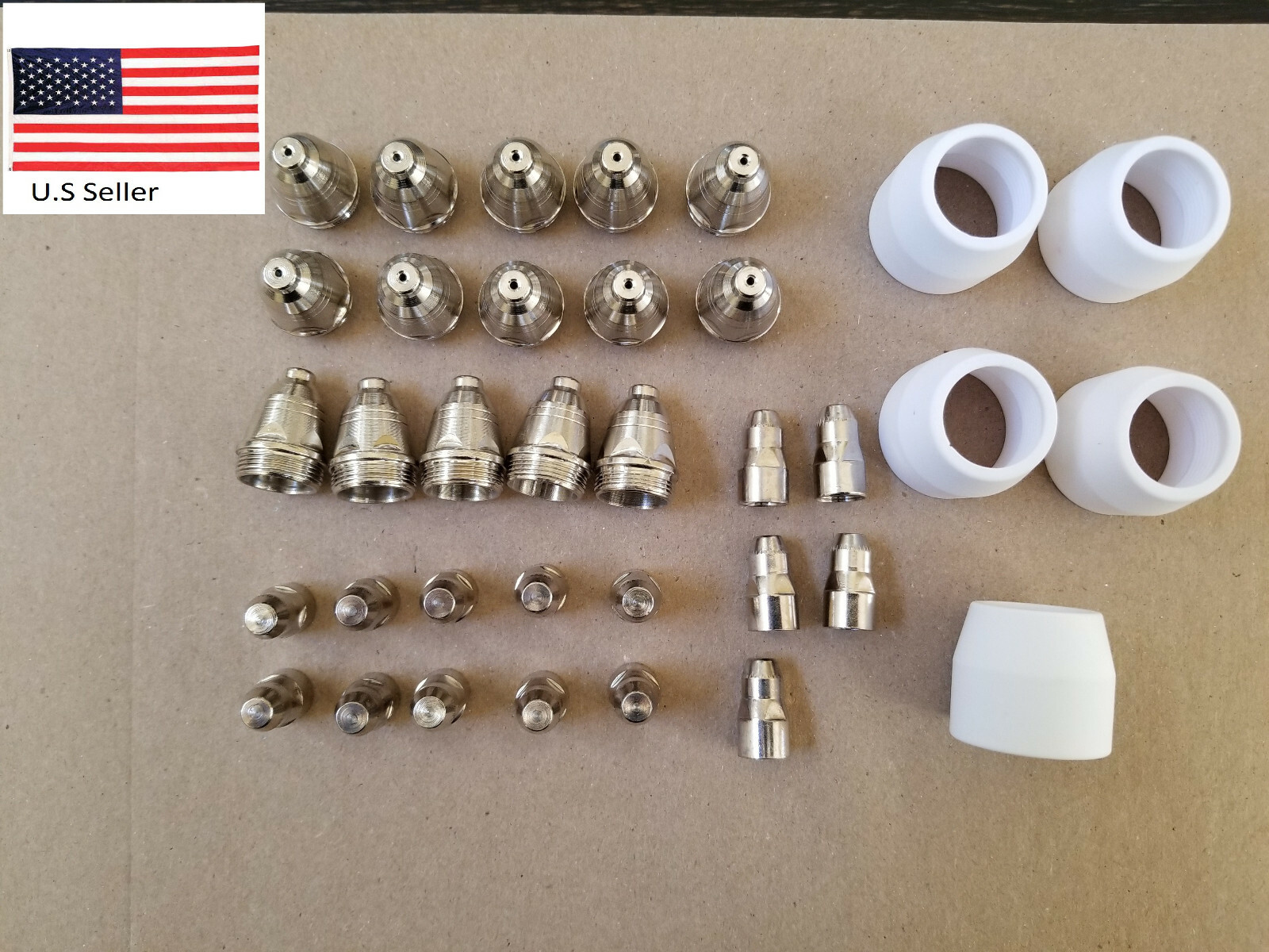 SUSEMSE CUT50P 50Amp Non-Touch Pilot Arc P80 Torch Consumables 35 PCS