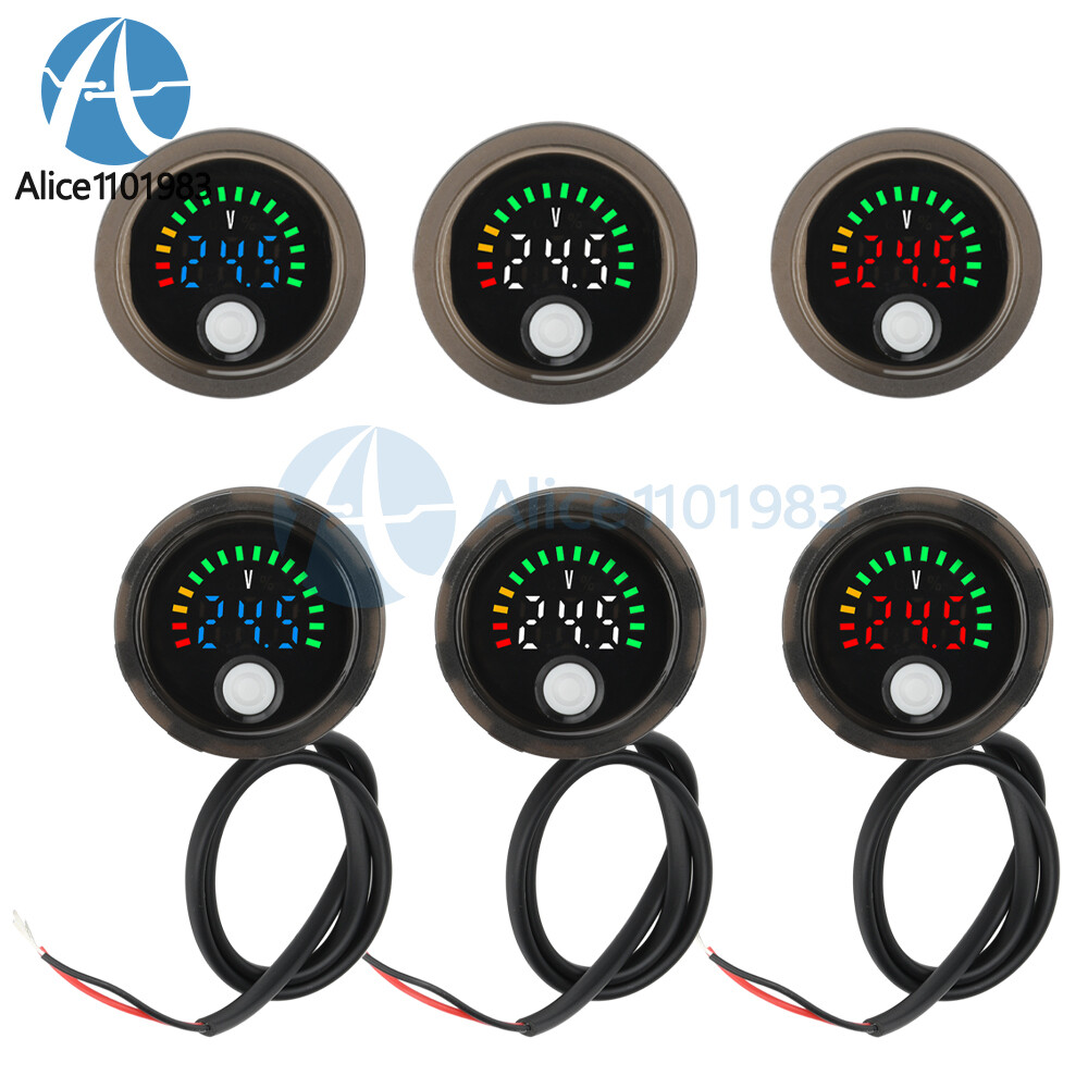 DC7-100V Waterproof Voltmeter LED Digital Voltage Power Indicator + Anti-Reverse