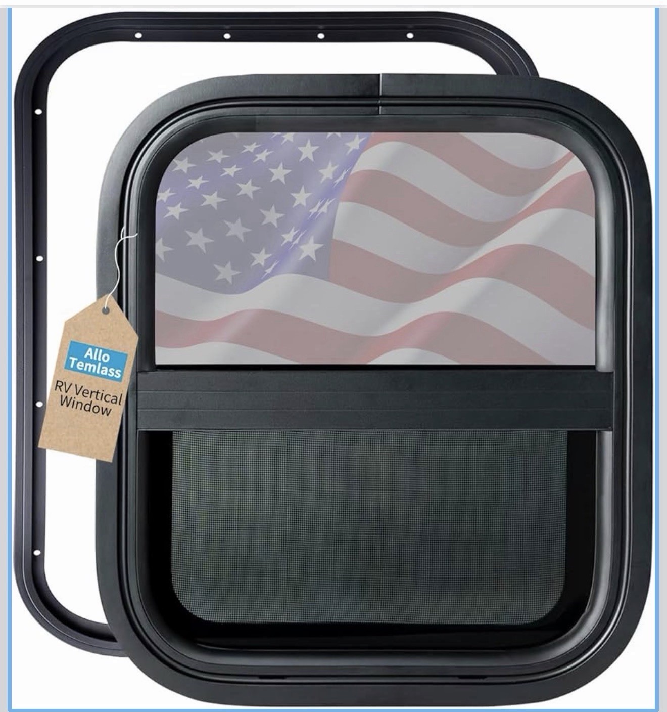 14"W x 16"H Vertical Sliding RV Window For Cargo Trailer Camper & Screen SALE