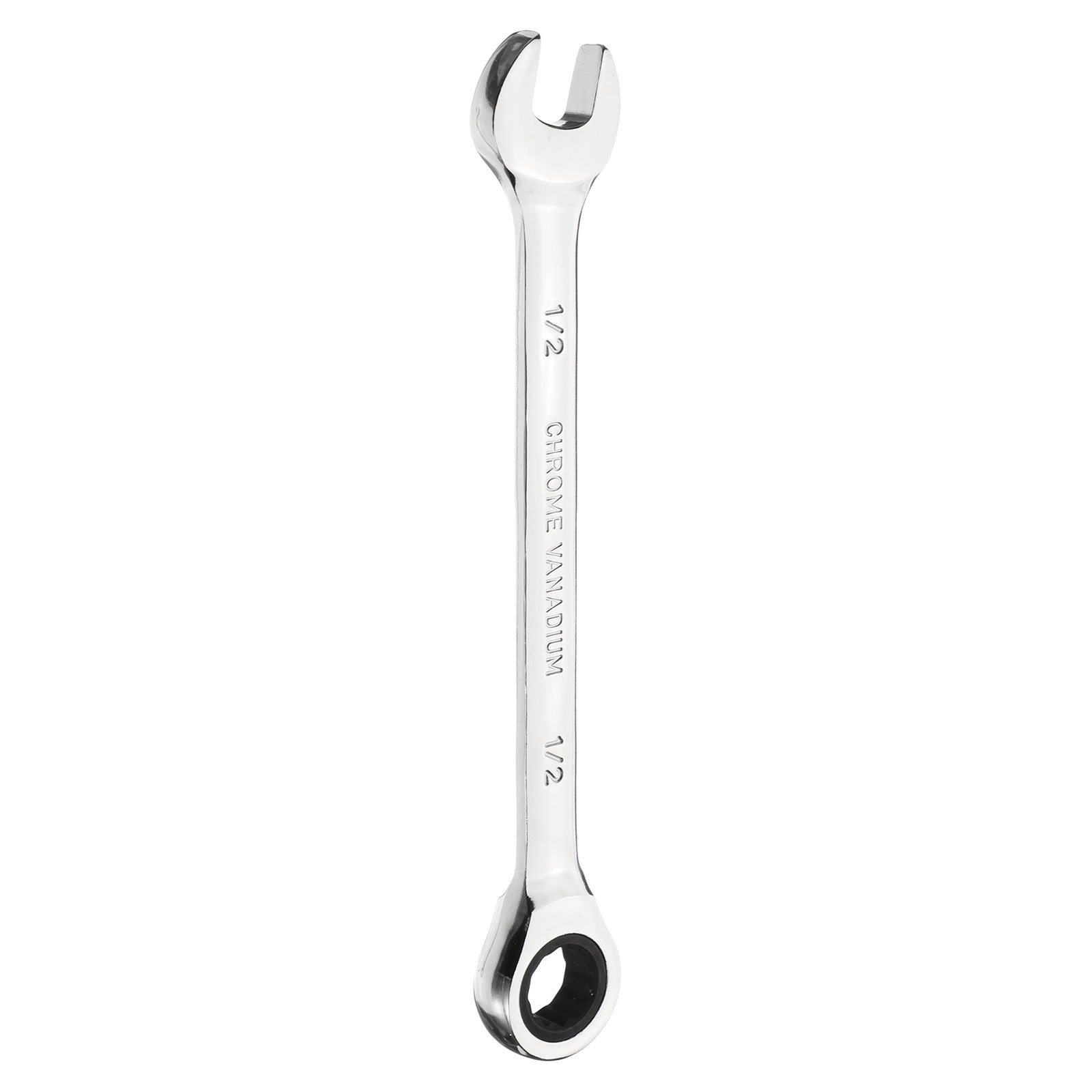 12-Point Ratcheting Combination Wrench 1/2 Inch 72-Teeth Carbon Steel