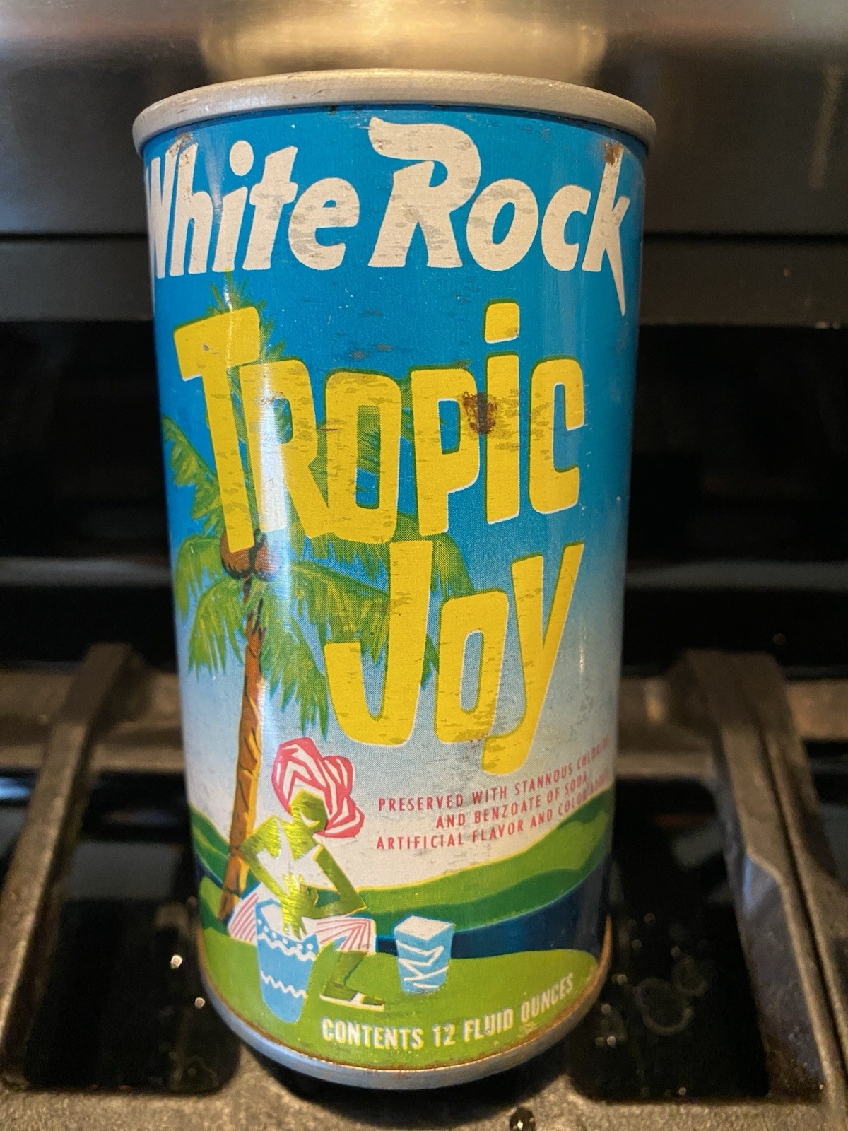 WHITE ROCK TROPIC🌴 JOY PULL TAB STEEL WIDE SEAM CAN
