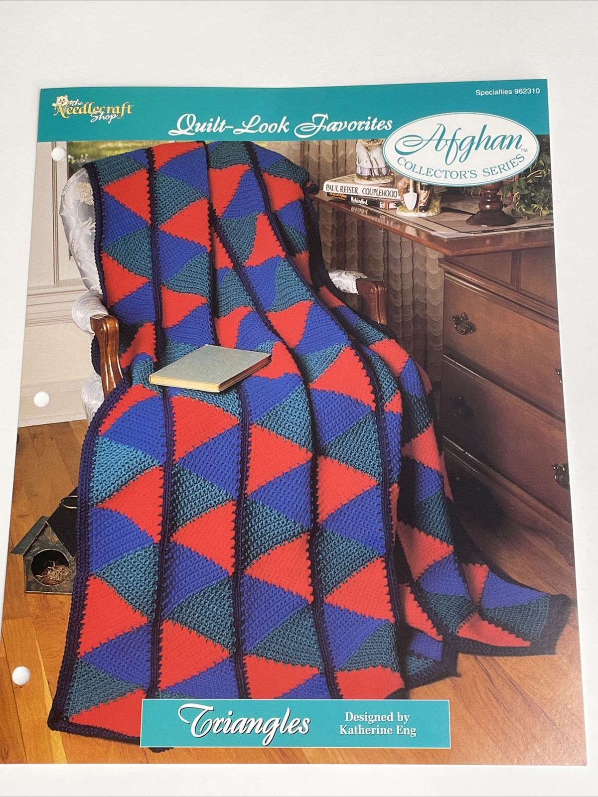 Triangles Afghan Quilt Look Crochet Pattern Needlecraft Shop