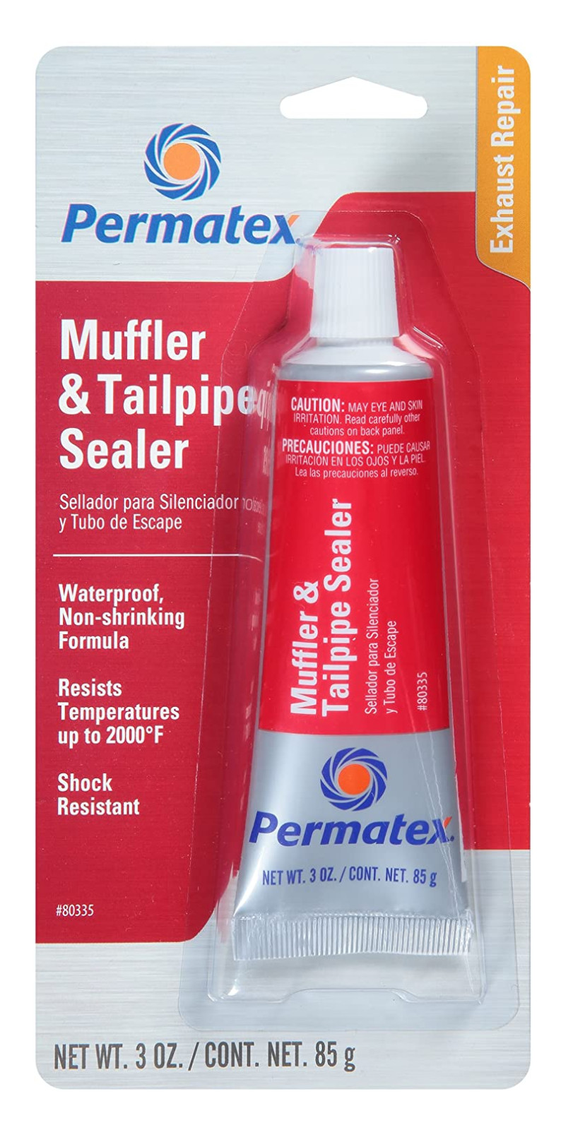 Permatex New 80335 Muffler and Tailpipe Sealer, 3 oz., Made in USA