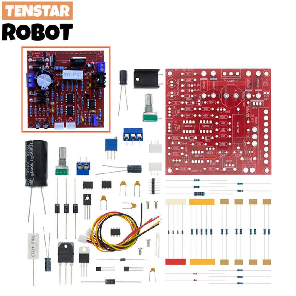 0-30V 2mA-3A DC Regulated Power Supply DIY Kit Continuously Adjustable Current L