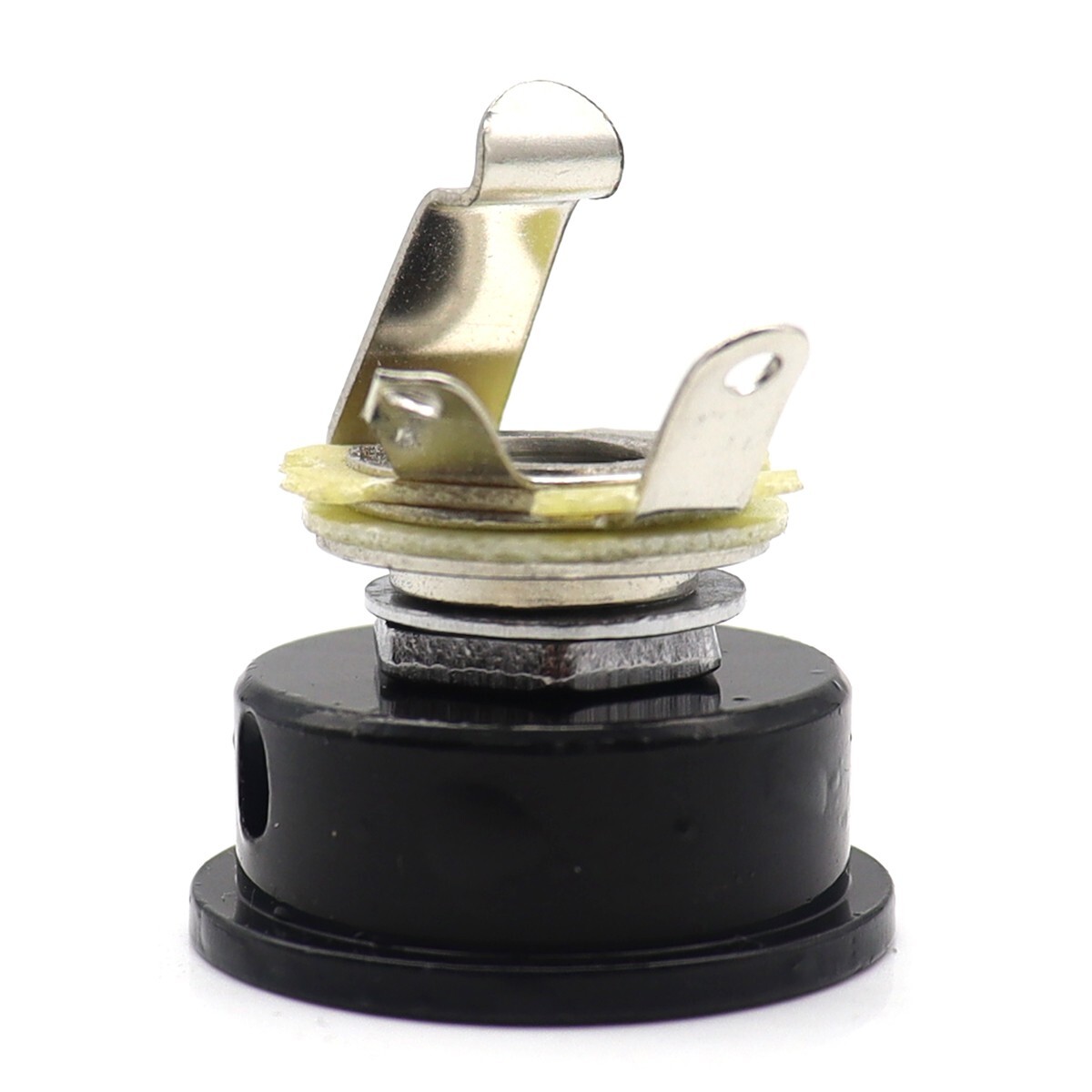 Black Metric Threading Electric Guitar Jack 6.35mm Electrosocket Jack for Tele