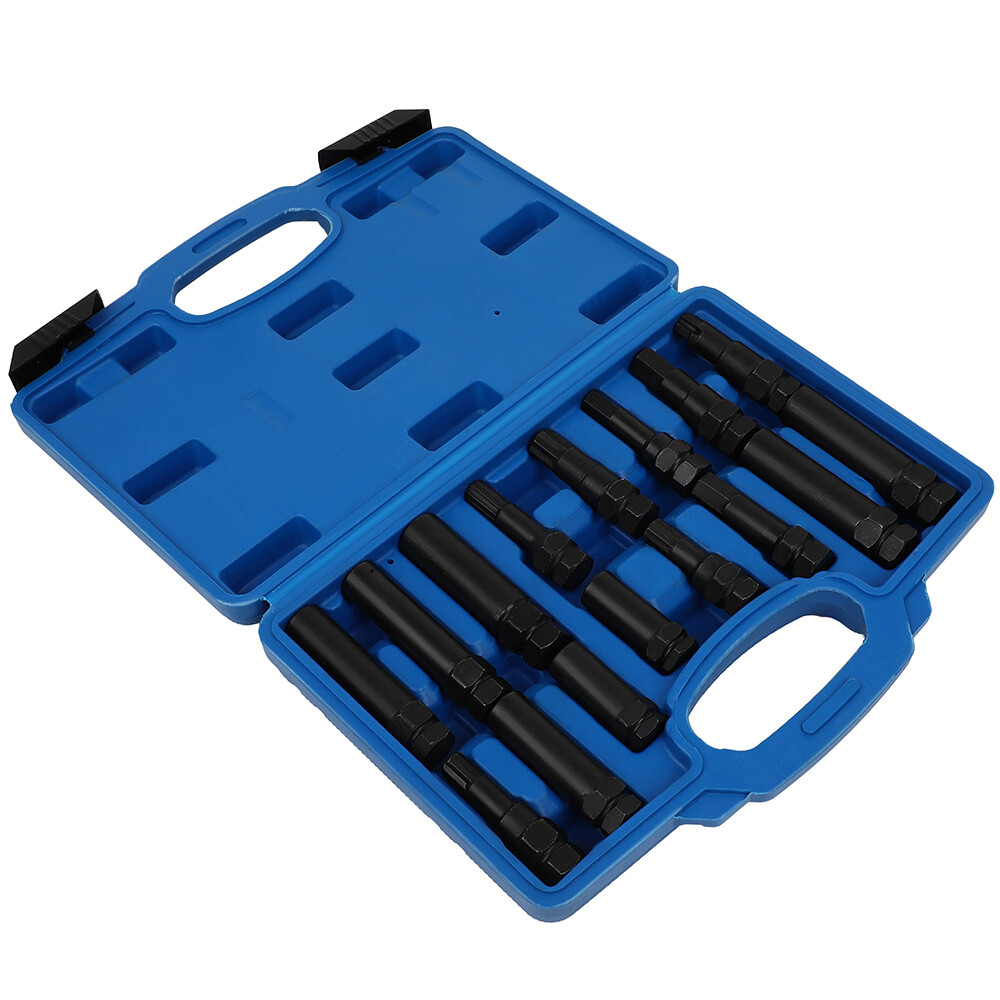 New 16 PCS Security Locking Lug Nut Master Key Set Wheel Lock Removal Kit Tool