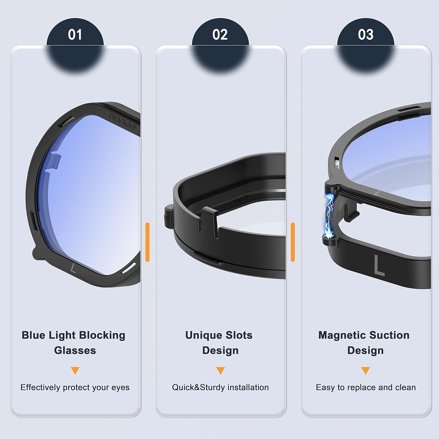 Blue Light Blocking Glasses Spacer Anti-Scratch Ring Adapter Protector For PSVR2