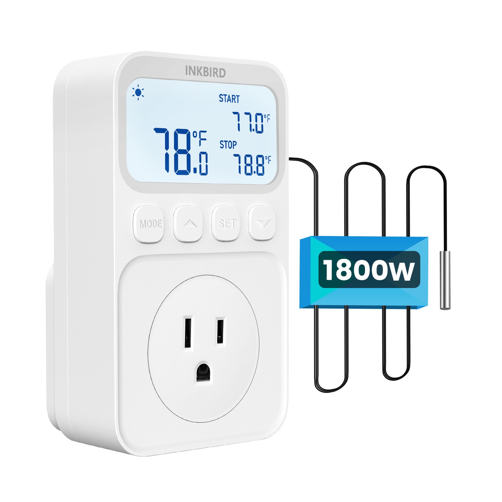INKBIRD Plug in Thermostat 1800W Heating Cooling Temperature Controller Timer CF