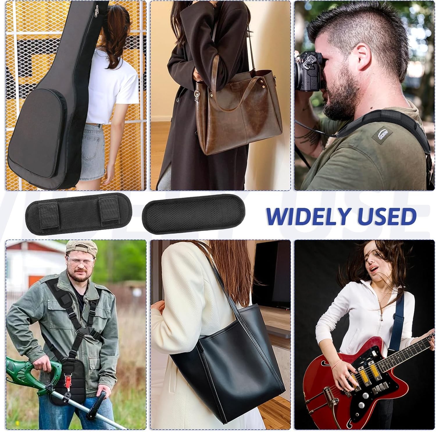 2 Pcs Soft Shoulder Strap Pad, Thick & Breathable Backpack Strap Pads, Removable