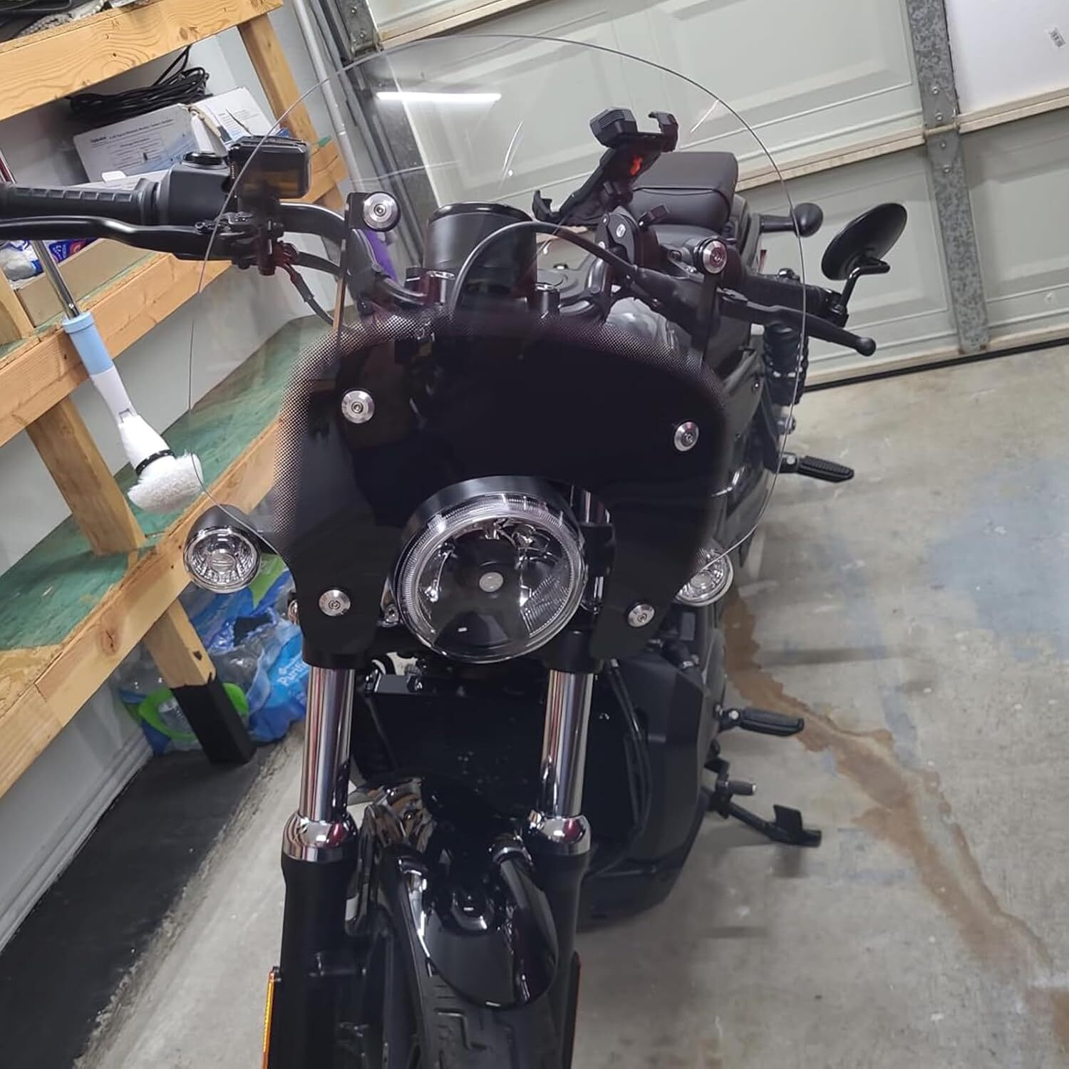Compatible With Harley Nightster RH975 2022-2024 Windshield w/Bracket Windscreen