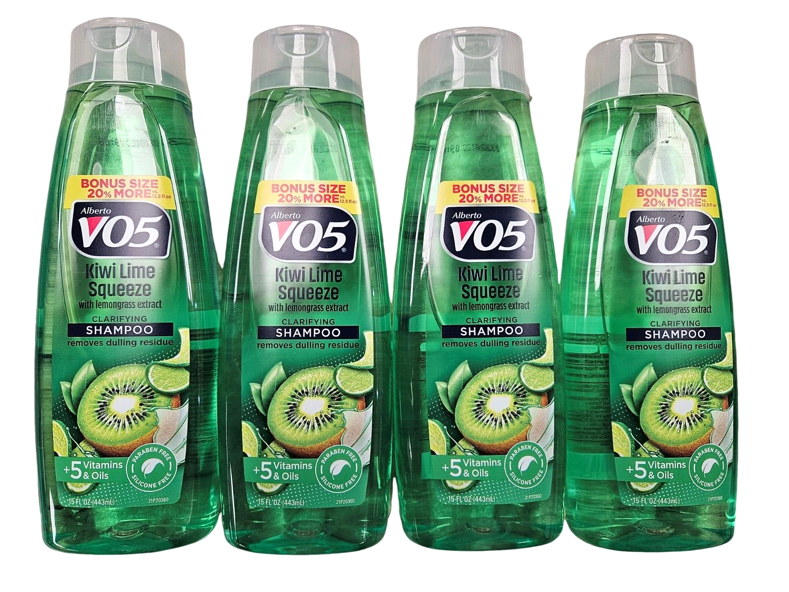 VO5 Shampoo KIWI LIME SQUEEZE 15oz ( 4 bottles )