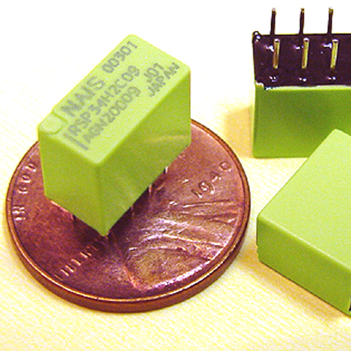 (3) Sub-Miniature DPDT RELAY - operates on 9 to 13.5 VDC ** USA SELLER **