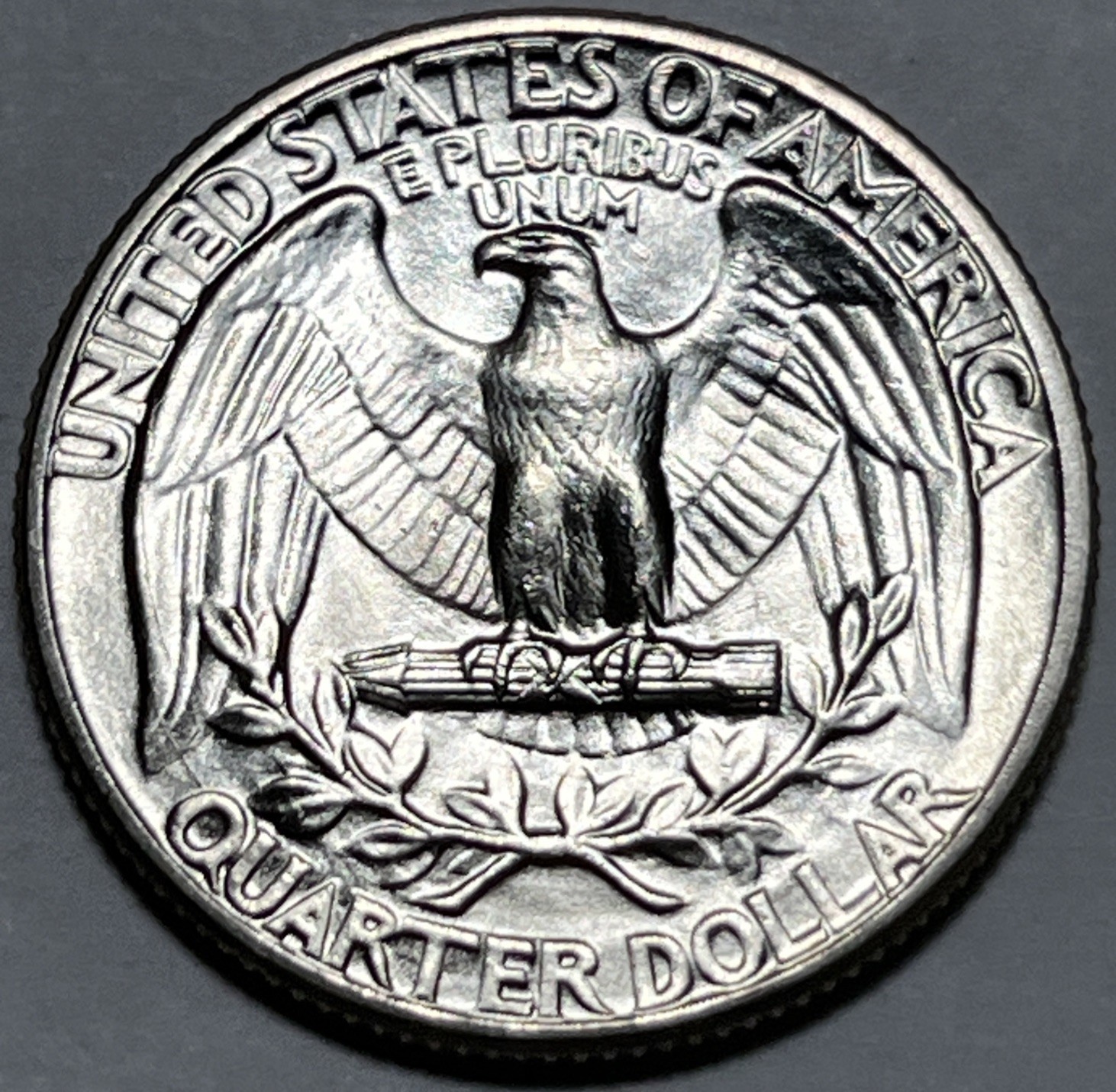 1941 4/4 Washington Quarter Date Errors 4 Over 4 Die Cracks Reverse Uncirculated
