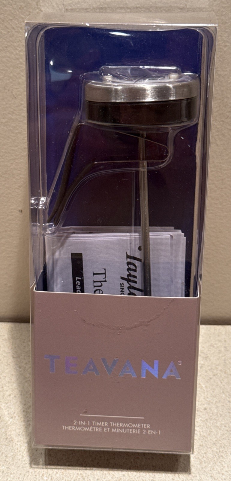TEAVANA 2-in-1 Timer Thermometer for Crafting an Ideal Cup of Tea.  NEW