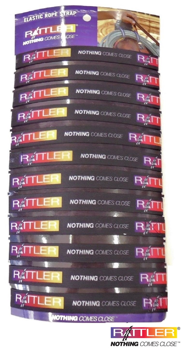Rattler Ropes Elastic Lariat Rope Holder Strap 12 Pack Display by Rattler Ropes