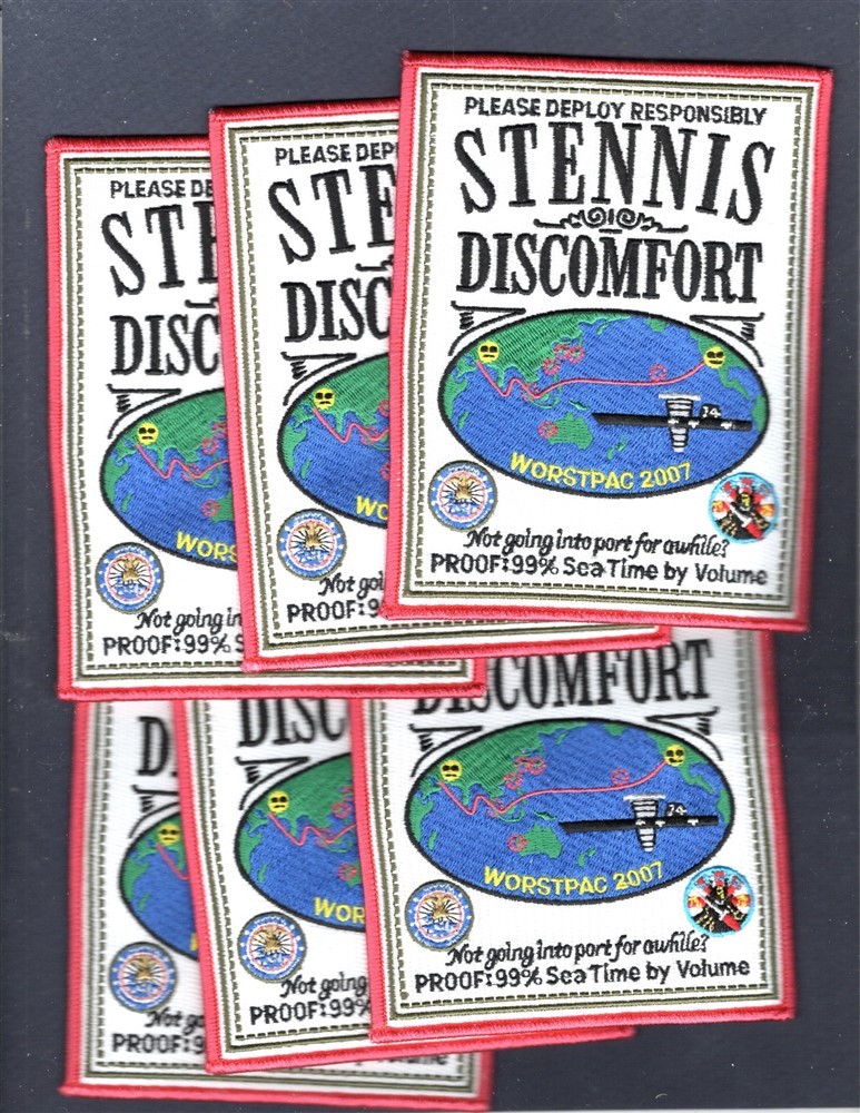 Dealer Lot CVN-74 USS STENNIS WESTPAC 2007 NAVY Squadron Cruise Patch Set of 6