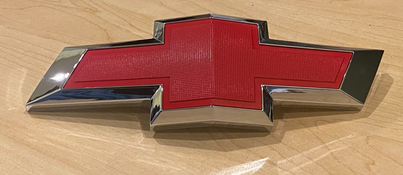 Fits Chevy Camaro 2010-2013 Front Grille Red Textured Chrome Emblem Bowtie