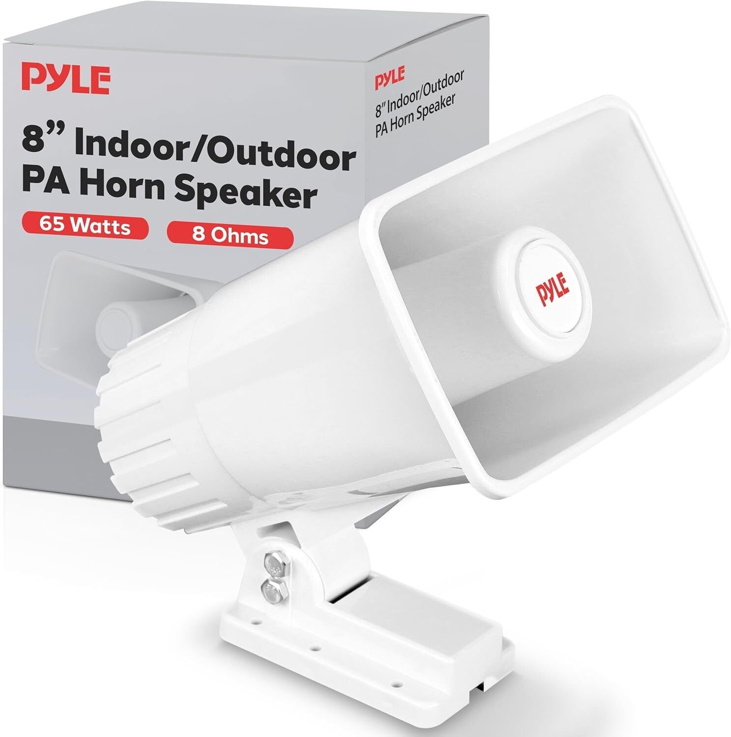 Pyle Indoor/Outdoor PA Horn Speaker - 8� Portable PA Speaker 8 Ohms & 65W