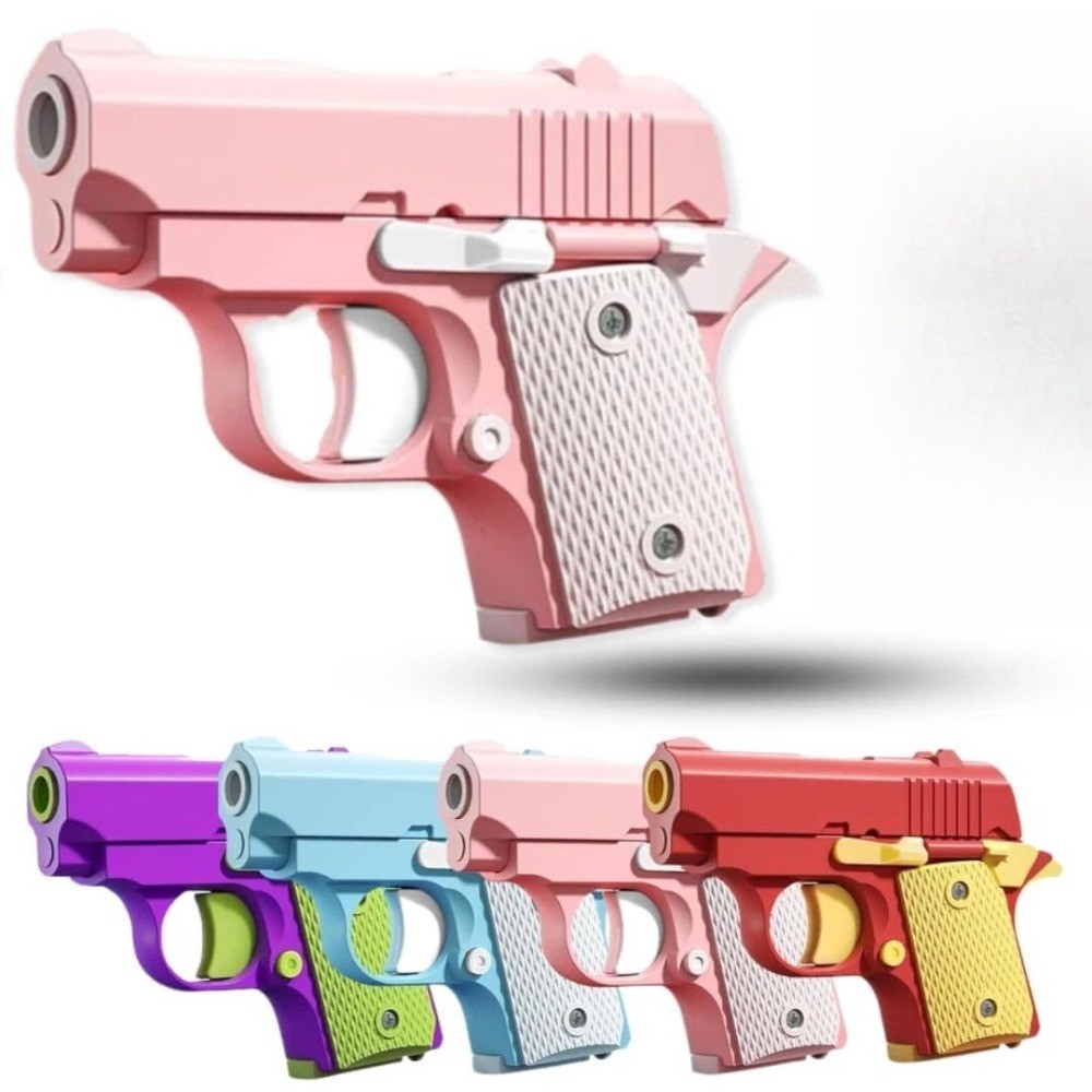 Fidget Gun Toy Sensory Toys 3D Printed Anxiety Stress Relief Toy Gift for Adult