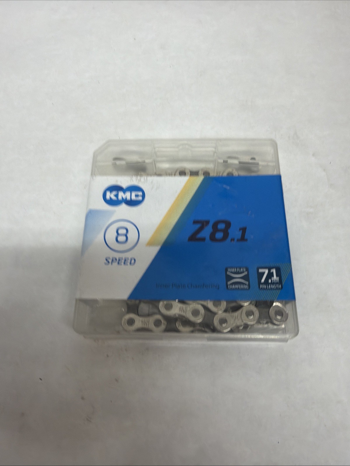 KMC Z8.1 1/2x3/32x116L 8speed 8spd Chain Silver Gray