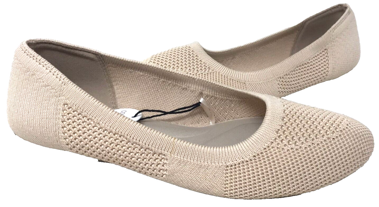 Sonoma Women's Goods For Life Sesame Slip On Ballet Flats Taupe Size:10 150QS