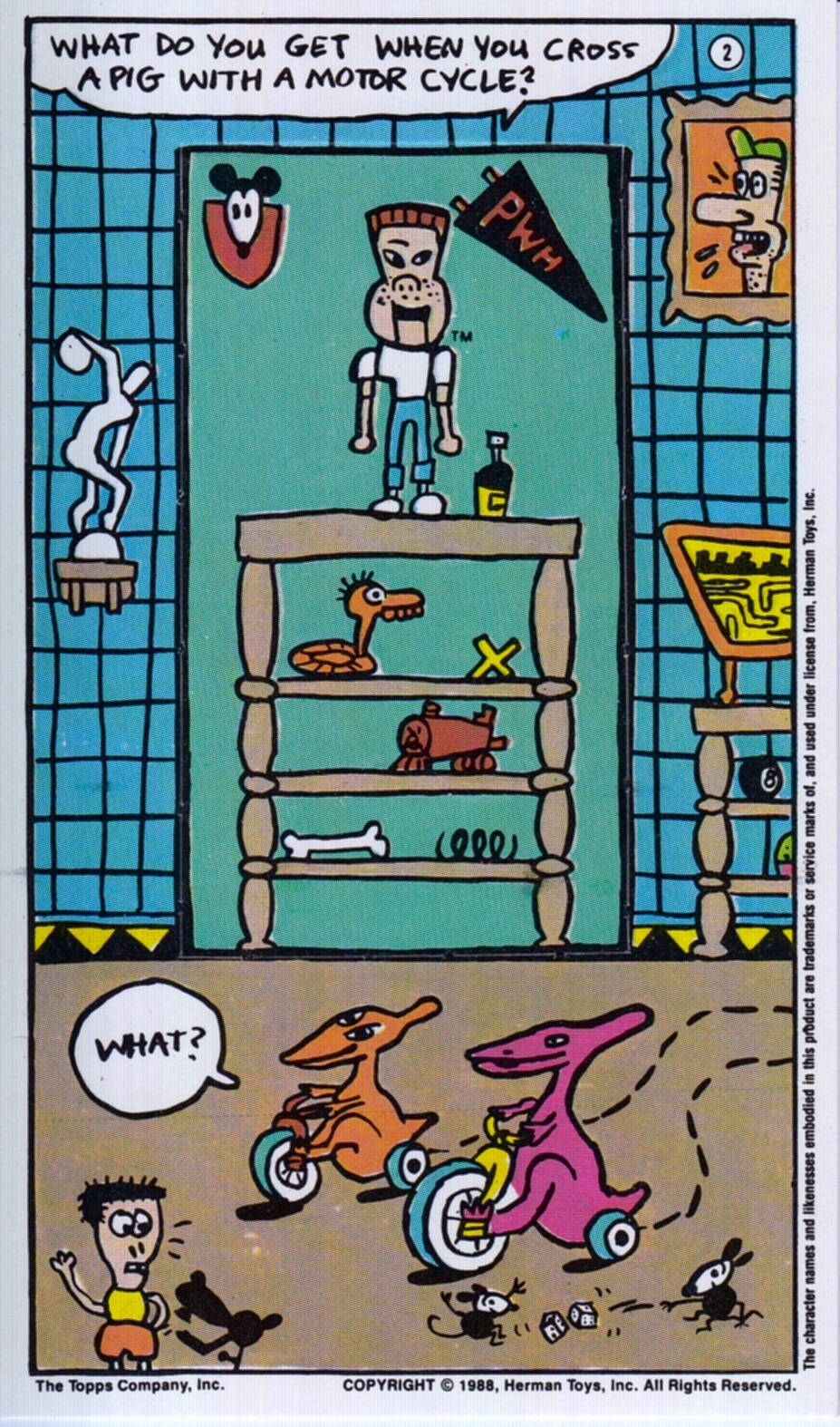 PEE WEE'S PLAYHOUSE 1988 TOPPS U PICK SINGLE ACTIVITY INSERT CHASE CARDS