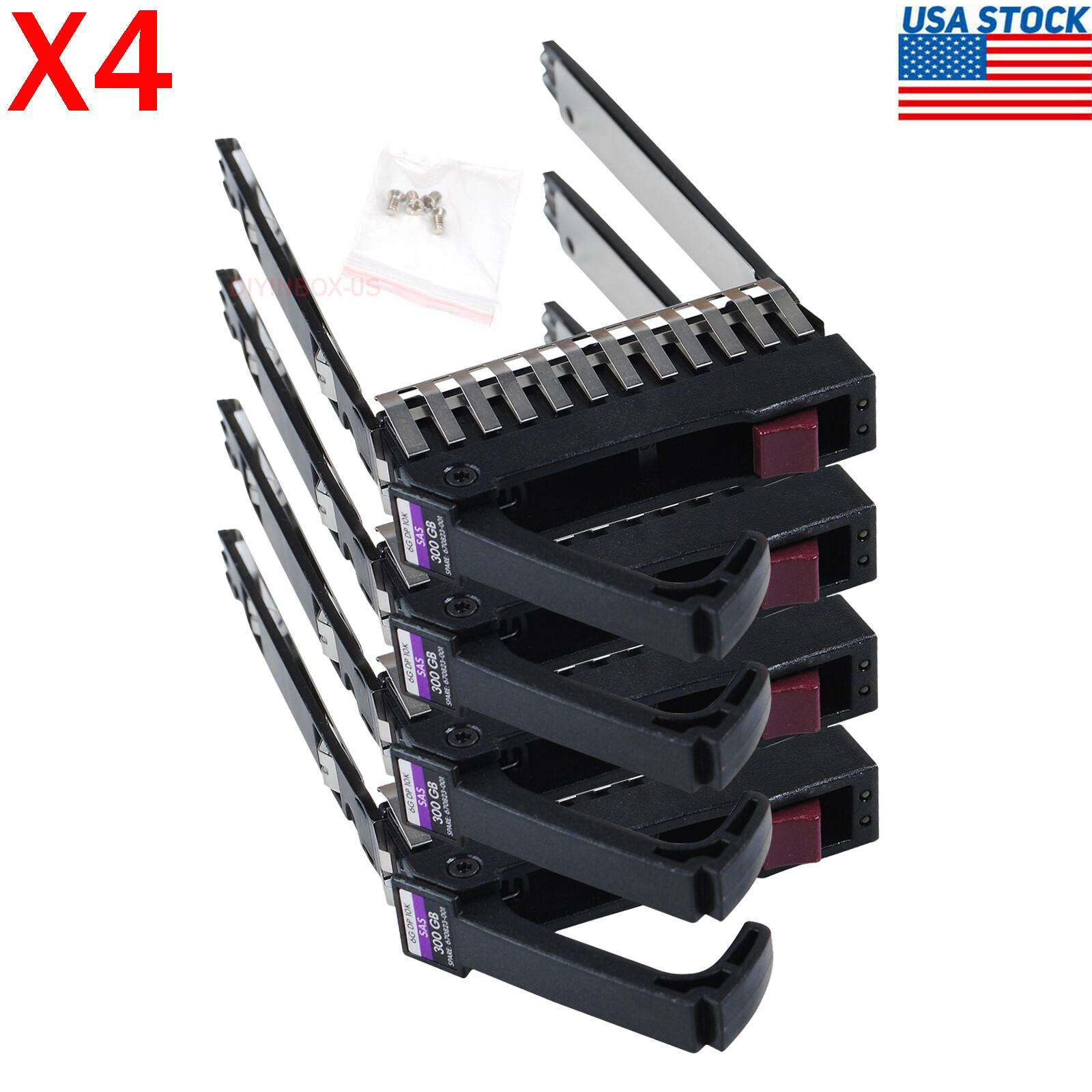 Lot of 4 G5 G6 G7 DL380 DL360 DL580 BL460c ML350 ML370 ML570  Server Caddy Tray