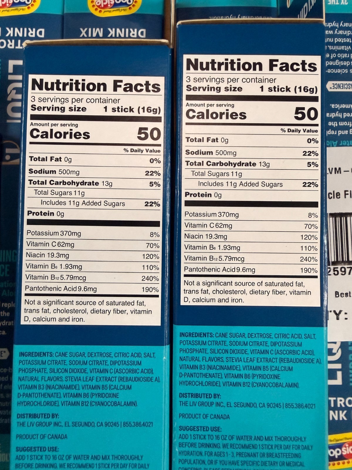 72 Packs Liquid IV Firecracker Popsicle Hydration Multiplier Electrolytes 03/27