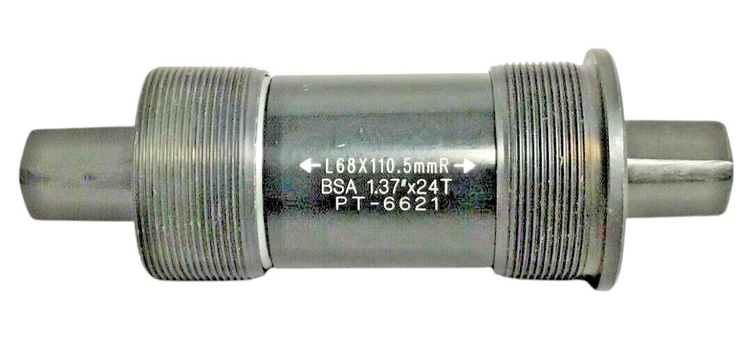 Square Taper Bottom Bracket 68×110.5mm BSA Sealed Cartridge Black New