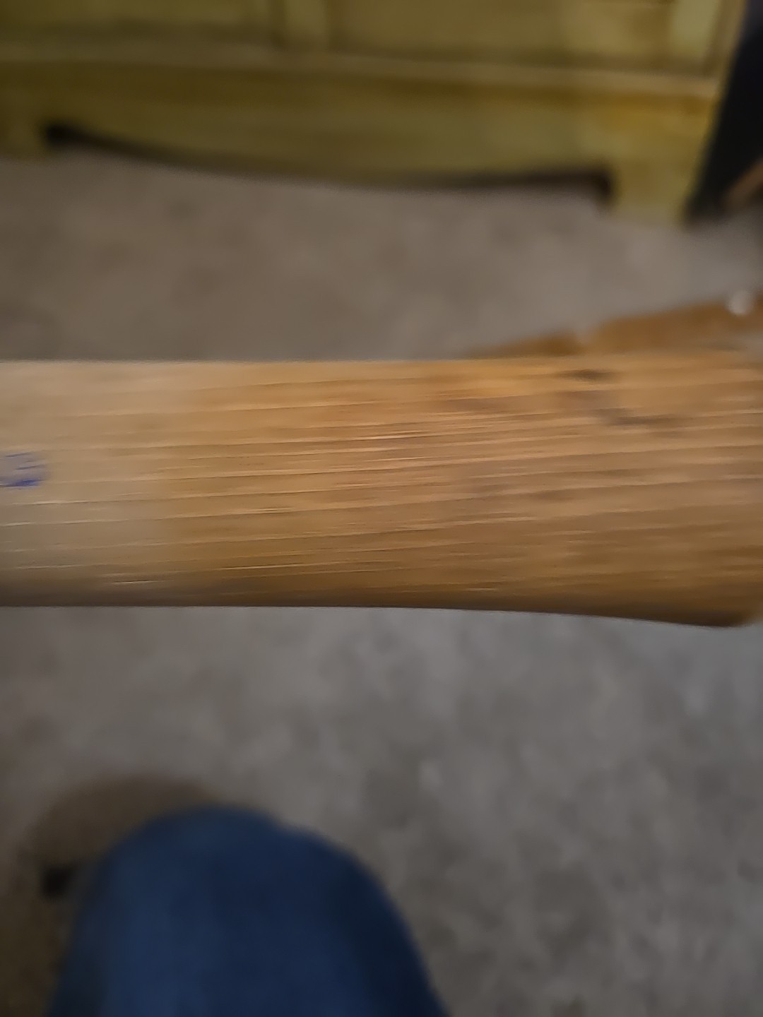 Vintage Taylor Brand Second Growth Hickory Hammer Handle. Unused !