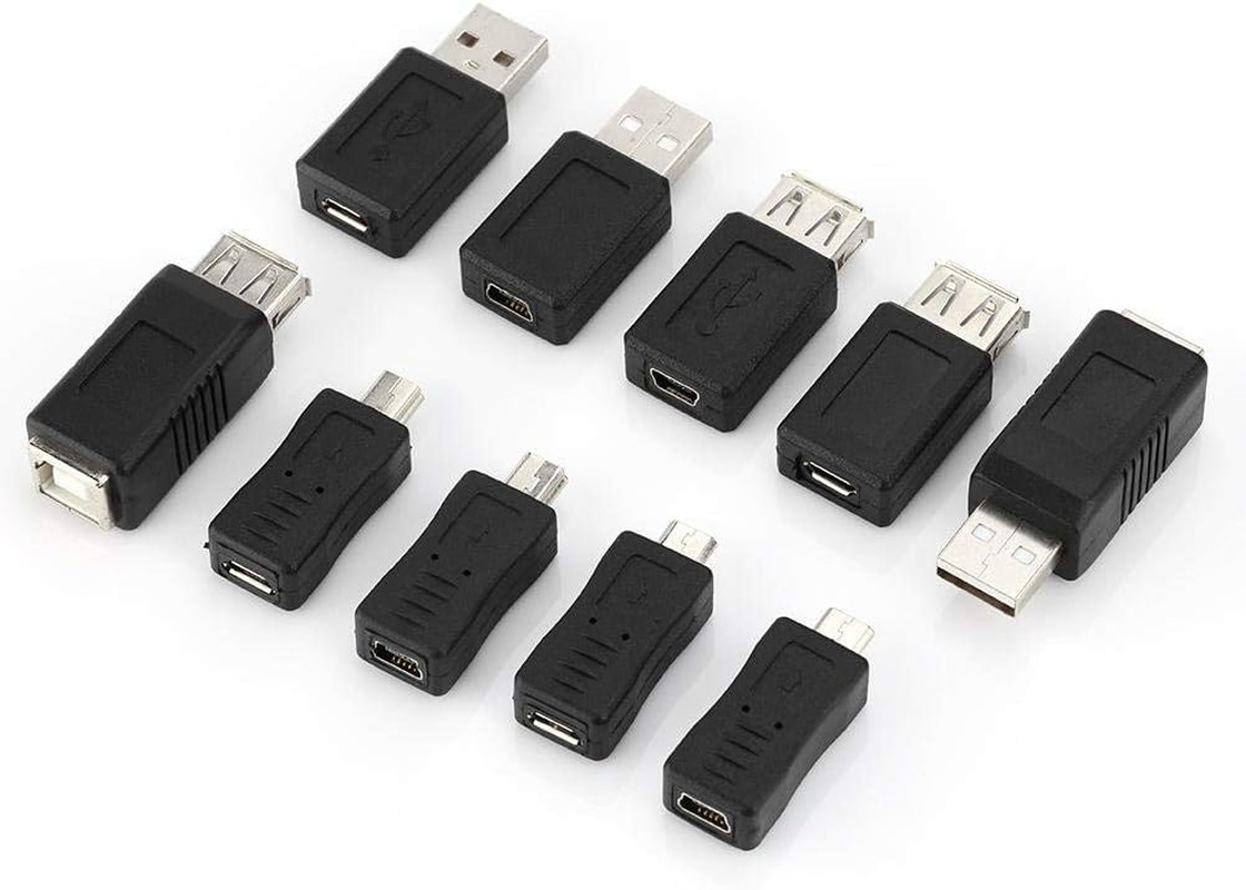 USB Adapter Kit, 40PCS Multiple USB2.0 Adapter Converter Connectors, Compatible