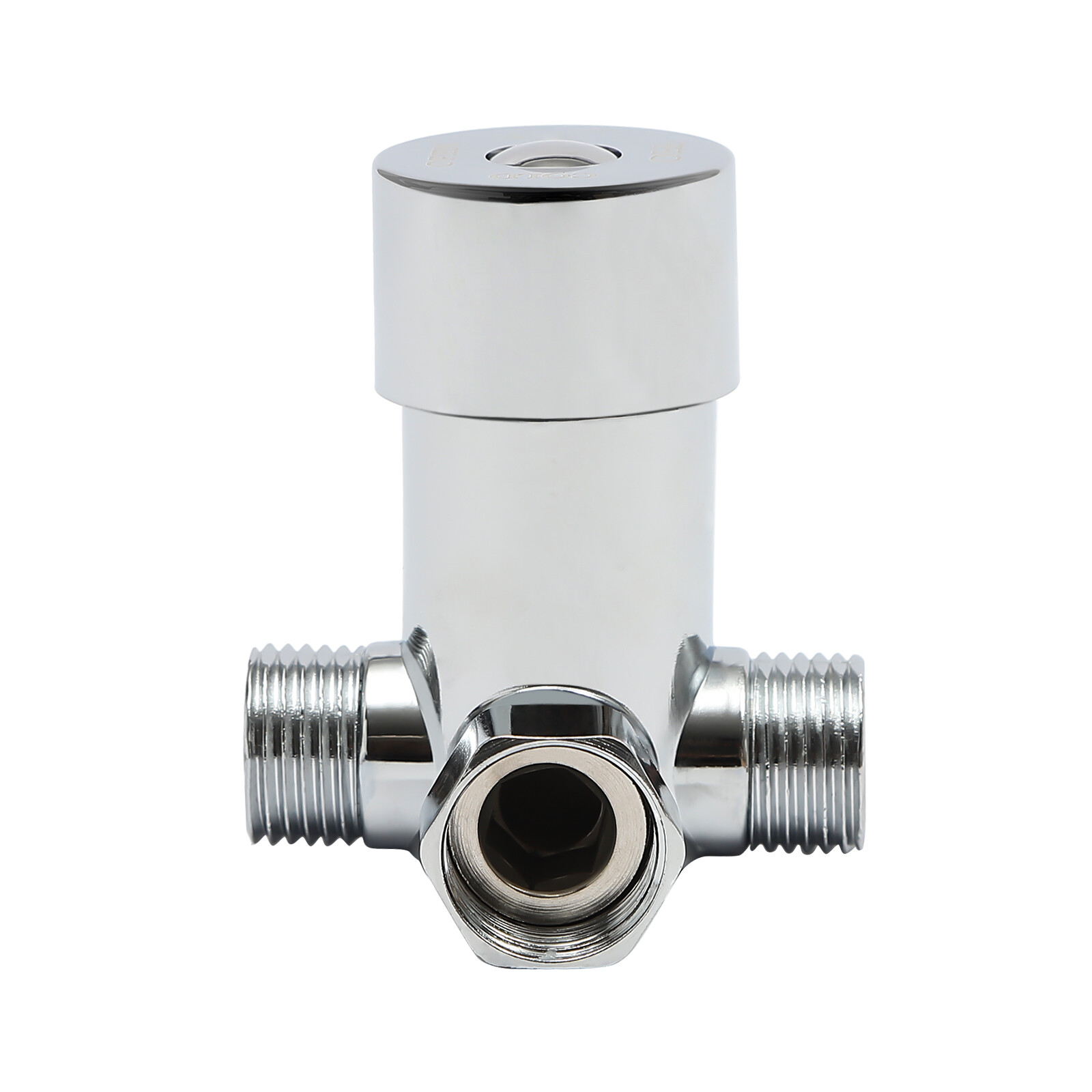 Modern Kitchen Automatic Sensor Faucet Black With Temperature-regulating Valve.