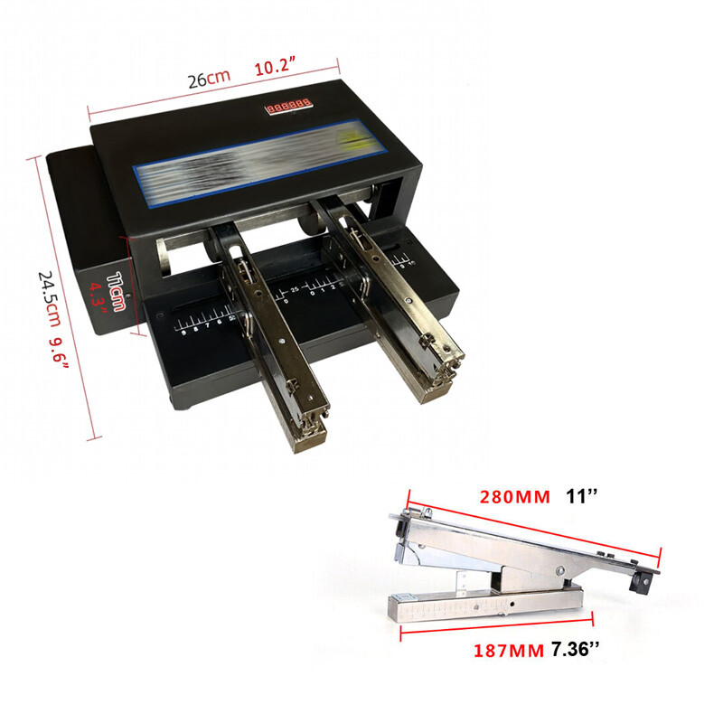 Double Head Stapler Multi-head Electric Card Binding Machine Automatic Binder