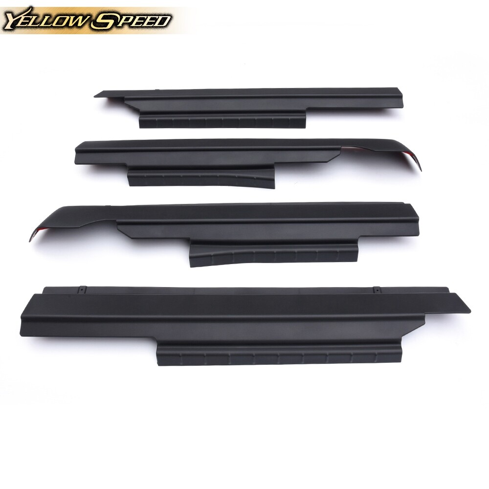 Rocker Panel Protector Guard Cover Trim Fit For 2009-2018 Dodge Ram Crew Cab