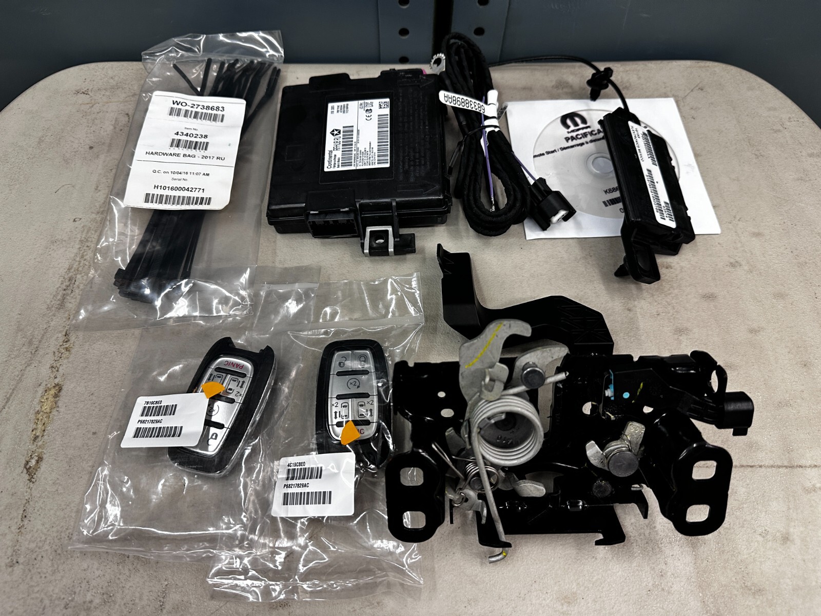 82214545AB Mopar Remote Start Kit for 2017-2020 Chrysler Pacifica