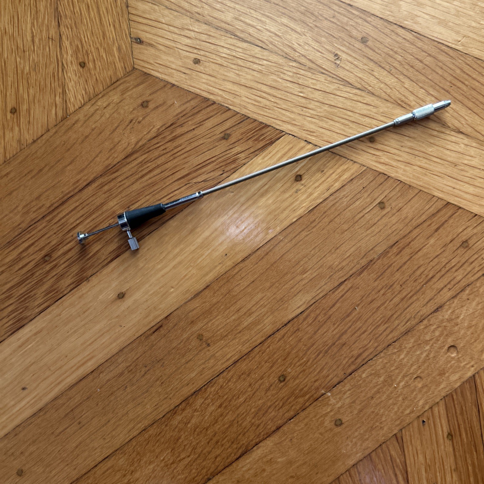 Vintage  Metal Shutter Locking Cable Release 7" Bell Adaptor