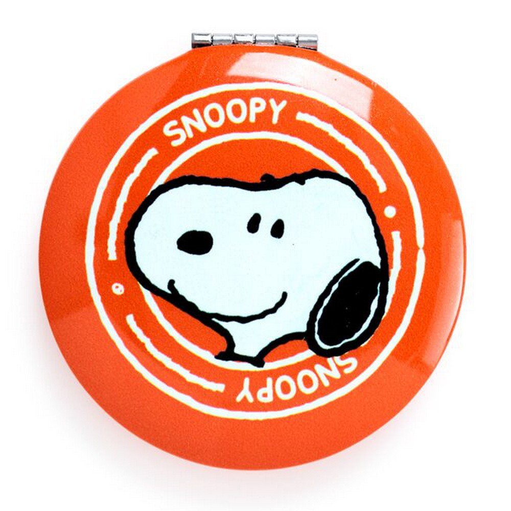 Peanuts Snoopy Round Pocket Mirror, Portrait (70mm)