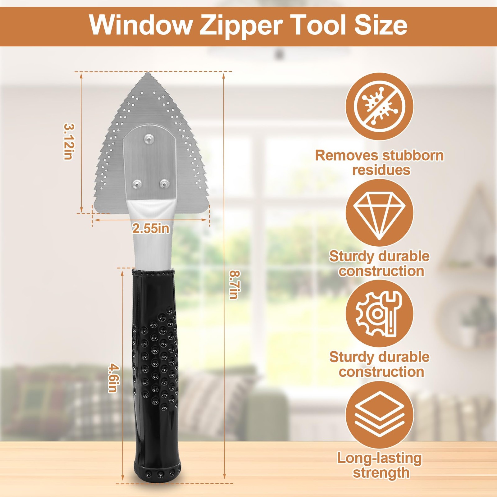 BigEmpty 45200 Metal Window Zipper Opener Scraper