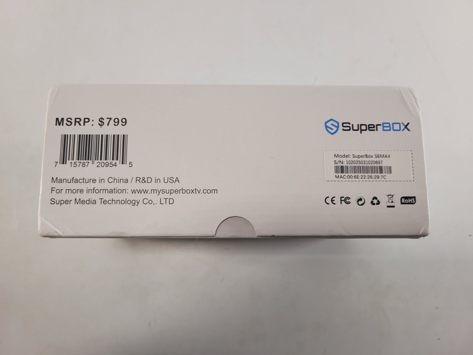 SuperBox S6 Max Smart Media Player 6K Android Streaming