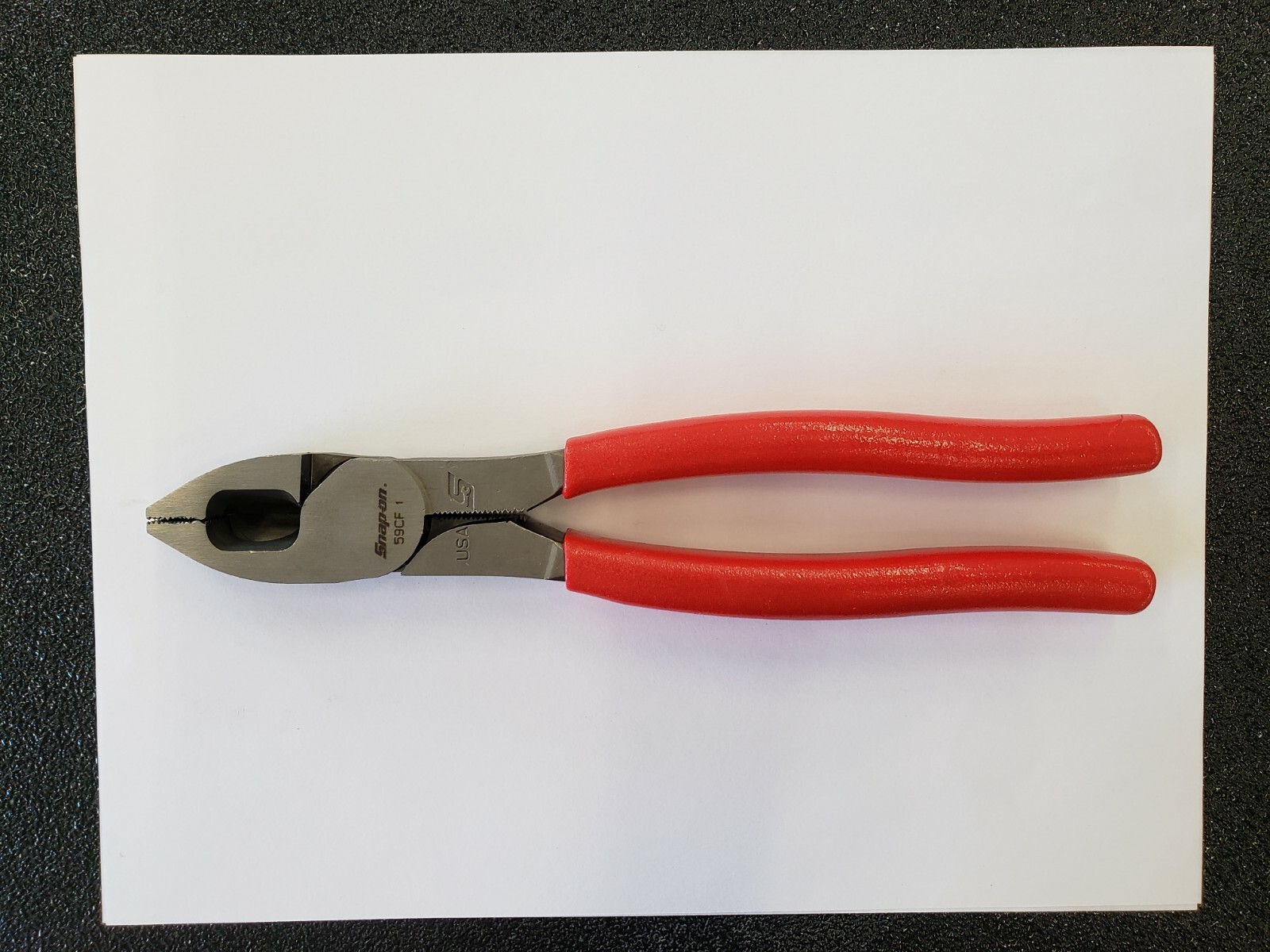 Snap-on Tools USA NEW 9" RED Soft Grip HD Combination Lineman's Pliers 59CF