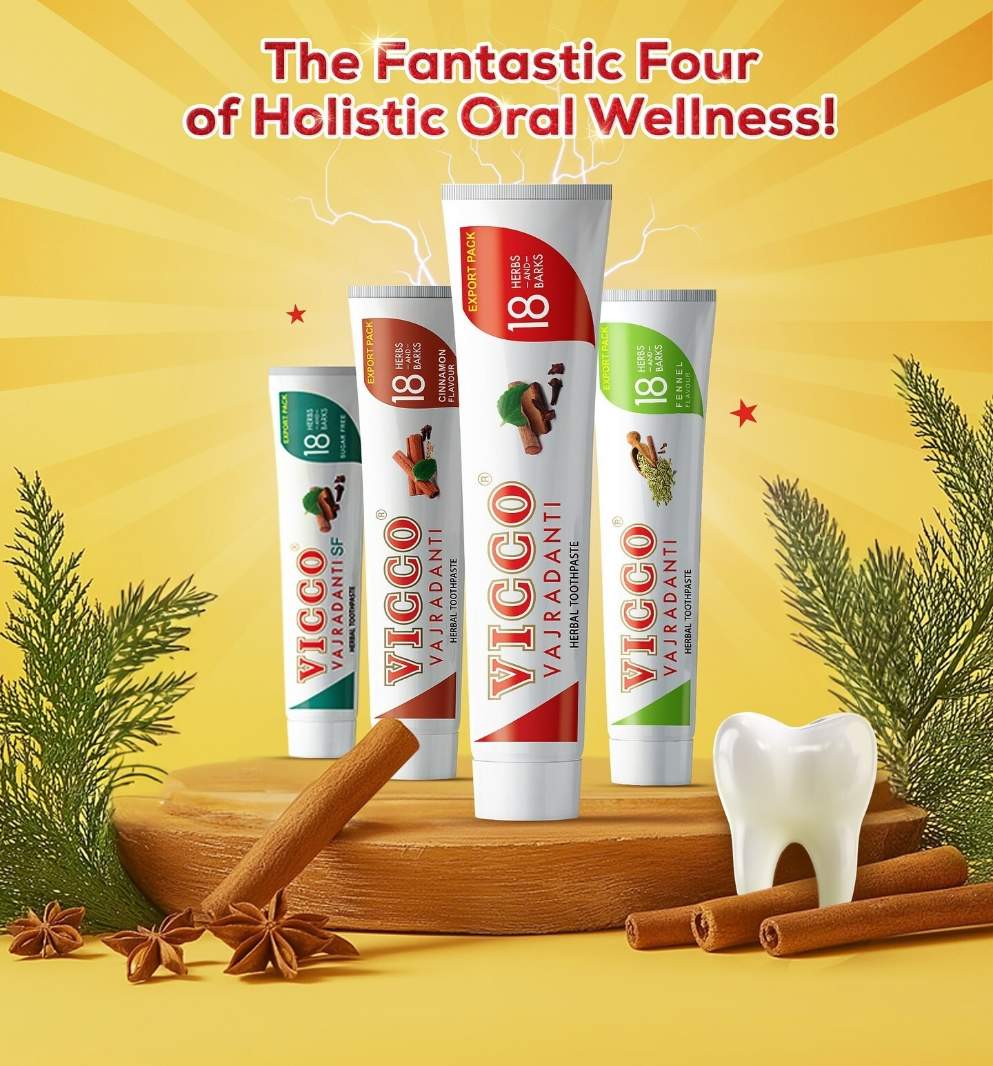 Vicco Vajradanti Natural Herbal Ayurvedic Toothpaste Gum Care & Fresh Breath 7oz