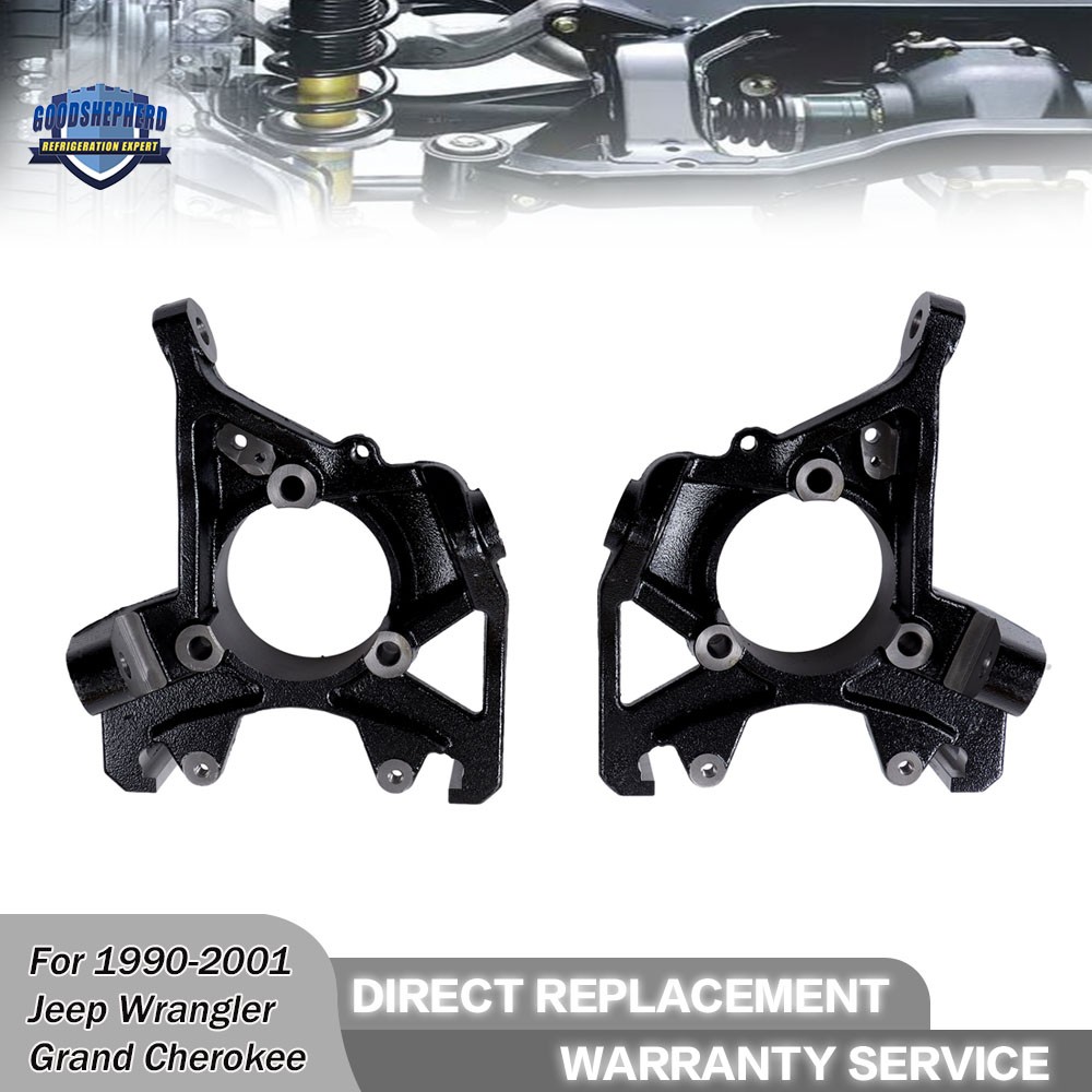 2PCS Front LH & RH Steering Knuckles For Jeep Grand Cherokee Wrangler Comanche
