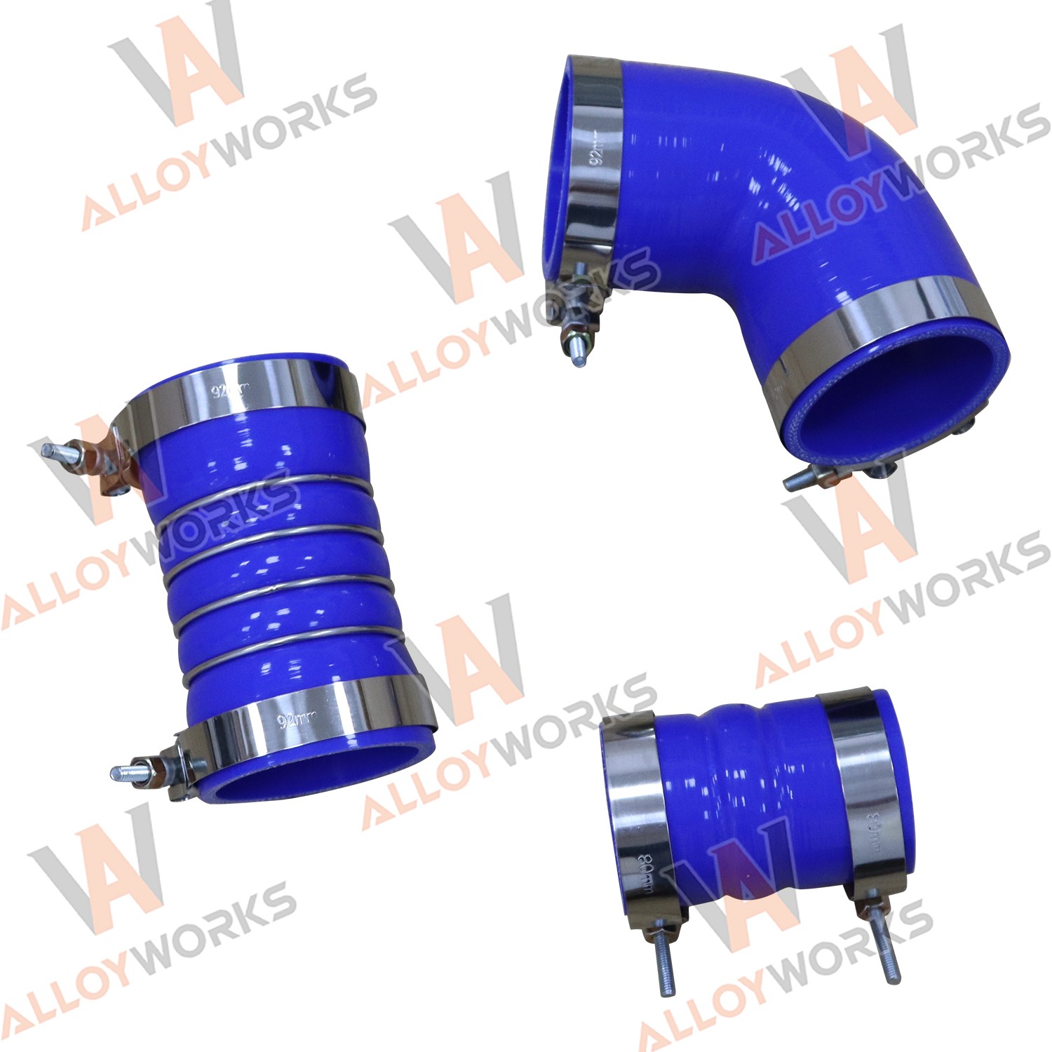Silicone Hose Kit W/ Stainless Clamps For2006~2010 GM 6.6L LBZ LMM Duramax 2009