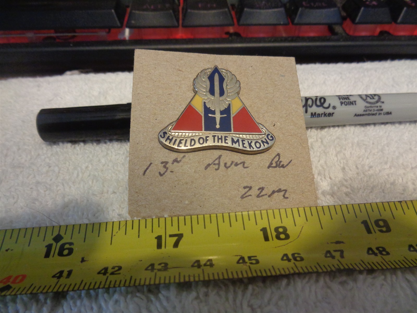 13th Aviation Battalion 22M Unit Crest, DI, DUI (DRAW#K8)