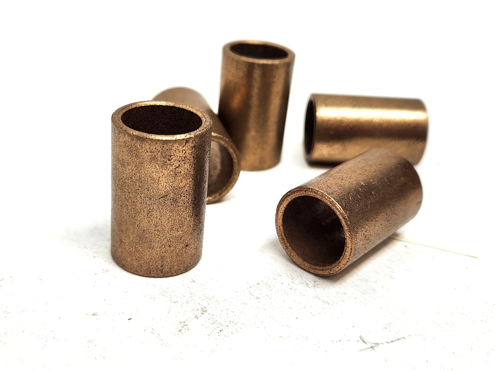 5 pcs - Oilite Sleeve Bushing Bronze Brass Bearing ( 1/2" ID x 5/8" OD x 1" L )